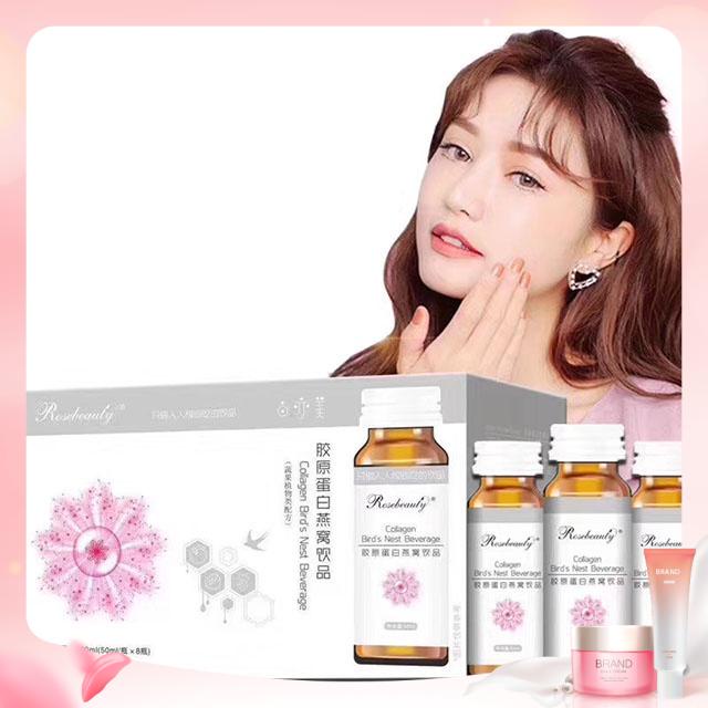 Nước uống Trắng Da Collagen Pure White Shiseido vỏ hồng 1 hộp 10 lọ
