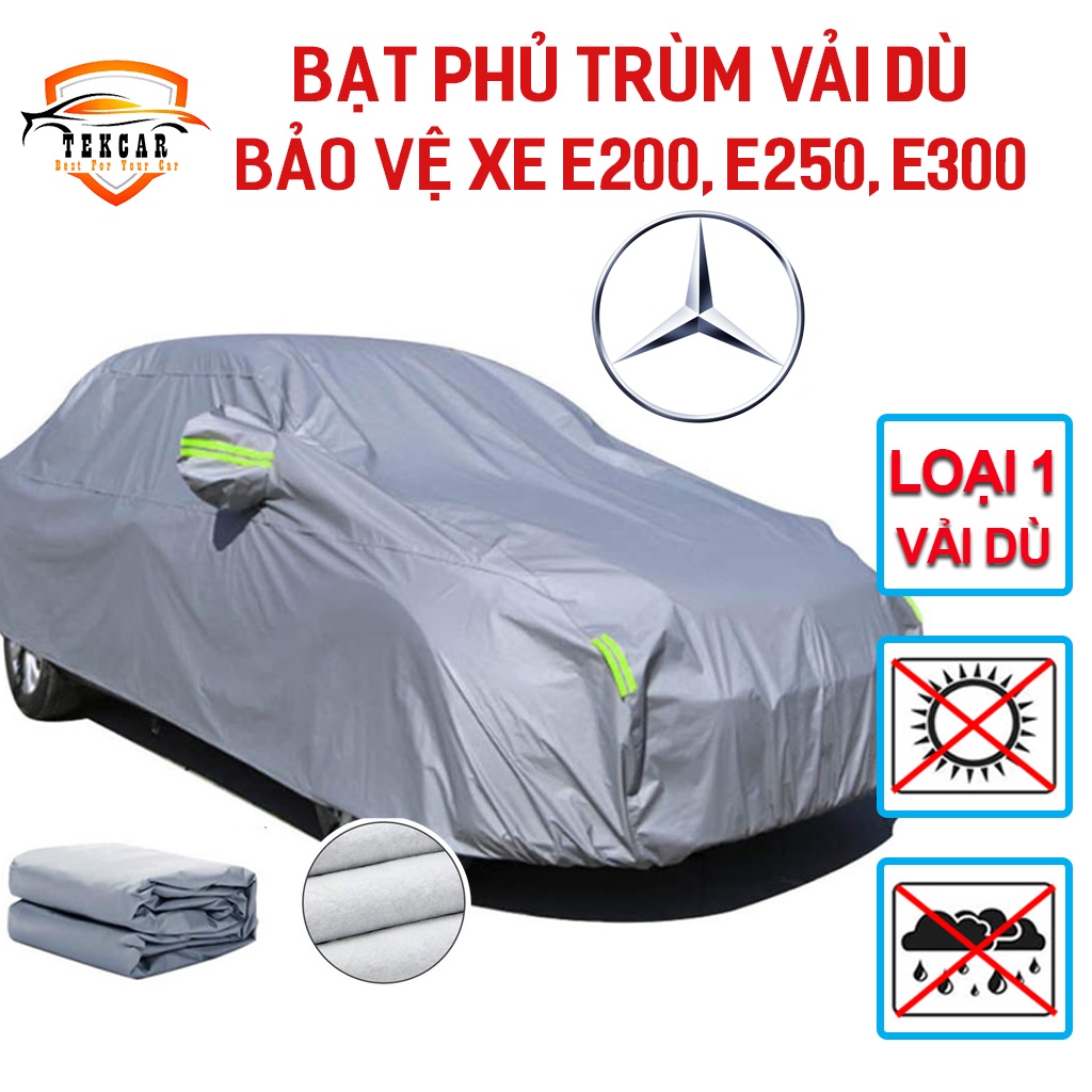 Bạt phủ xe ô tô 3 lớp thông minh xe Mercedes Benz E200,E250,E300 chất liệu vải dù Oxford cao cấp, bền bỉ , áo trùm oto