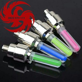 Đèn led gắn van xe máy, đạp điện