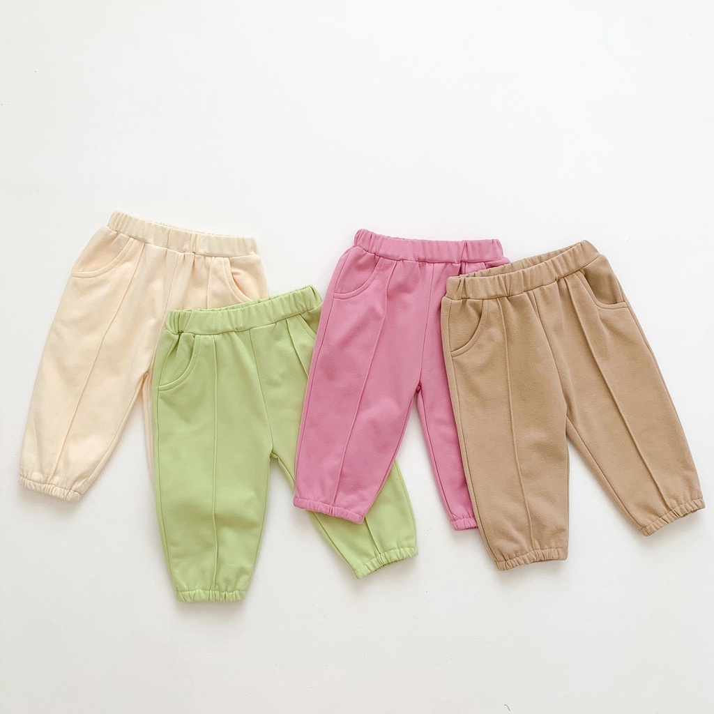 Bộ Áo Sweater Tay Dài + Quần Dài Dày Dặn In Hoạt Hình Dễ Thương Thời Trang Thu Đông Cho Bé Sơ Sinh