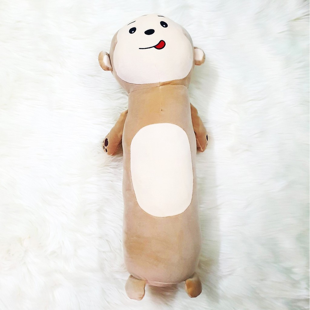 GỐI ÔM MINISO HÌNH CON KHỈ (65 CM) G60 (NÂU KEM)