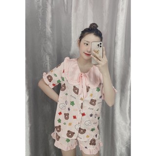 Đồ Bộ Tiểu Thư Đùi Hình Dễ Thương