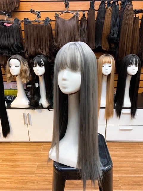 Tóc giả nữ nguyên đầu thẳng❤️FREESHIP❤️ tặng kèm lưới trùm tóc, z7007