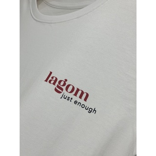 Áo thun cotton in trắng đen (vải trắng mới, cotton mỏng) 🌼 LAGOM 🌼