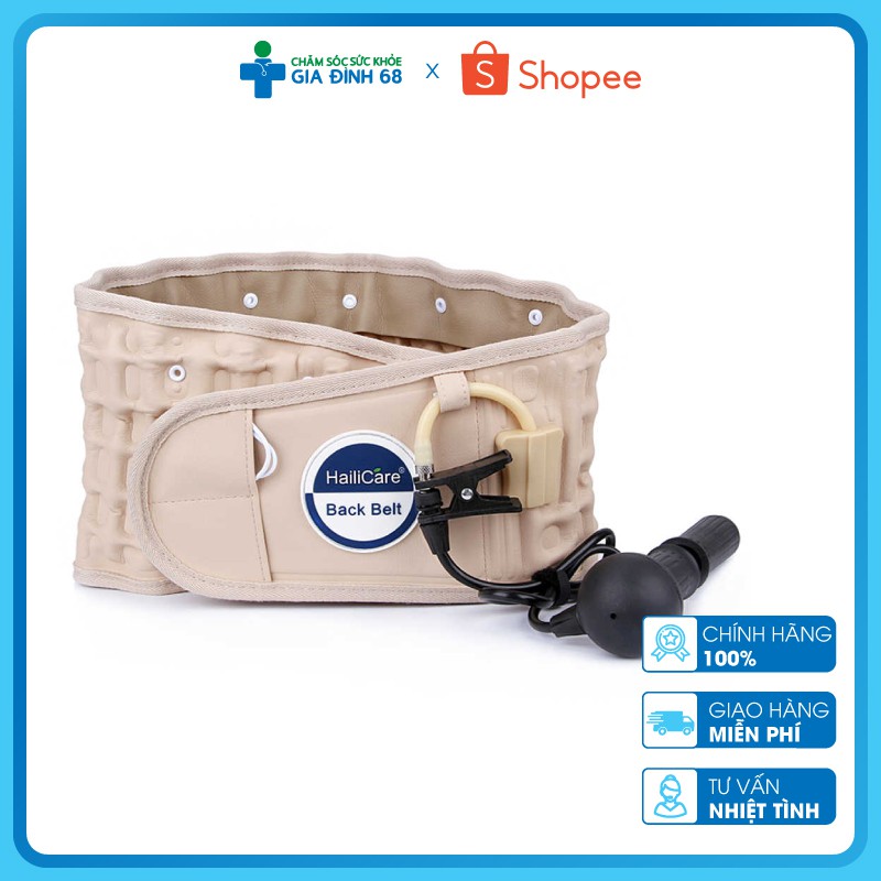 [Freeship] Đai Hơi Kéo Giãn Cột Sống Bảo Vệ Lưng Hailicare [Hàng Chính Hãng] [Chính Hãng]