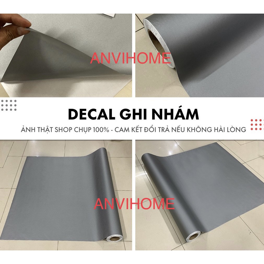 Giấy decal màu nhám sần dán kính dán xe điện thoại màu trắng xám đen khổ 1.2m x 0.5m  đẹp giá rẻ