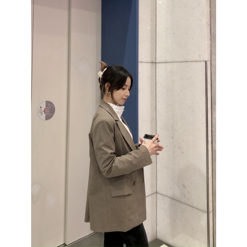 CARA BLAZER - áo blazer trẻ trung thanh lịch màu nâu nhạt