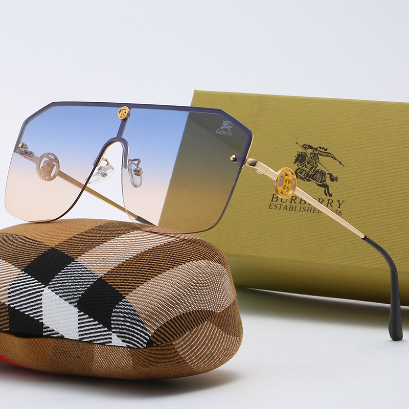 Thời Trang Kính Râm Nữ Tráng Gương Chống Tia UV400 Hiệu burberry