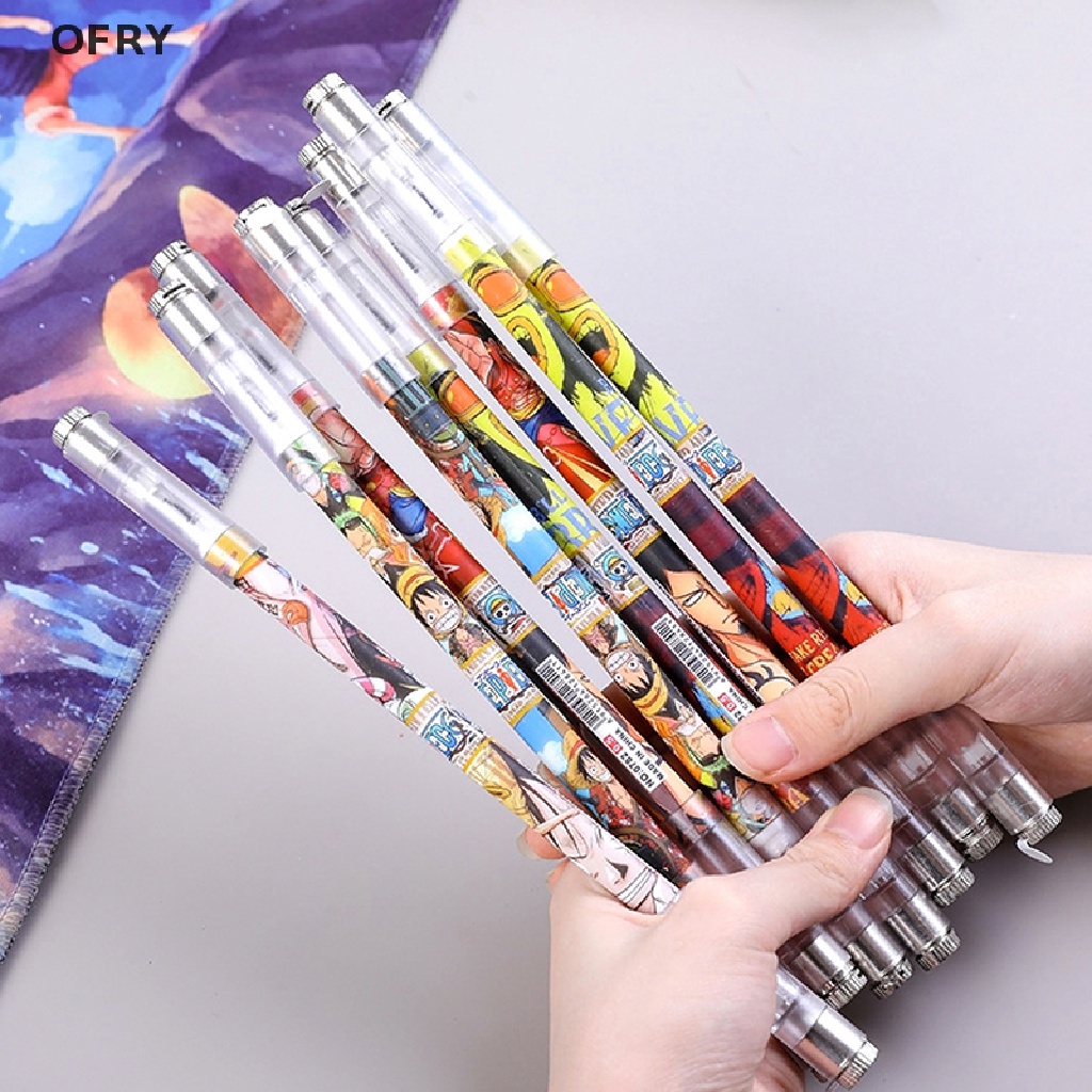 Bút Gel Xoay Có Đèn LED Phát Sáng One Piece Giảm Căng Thẳng Cho Người Lớn Và Trẻ Em RY