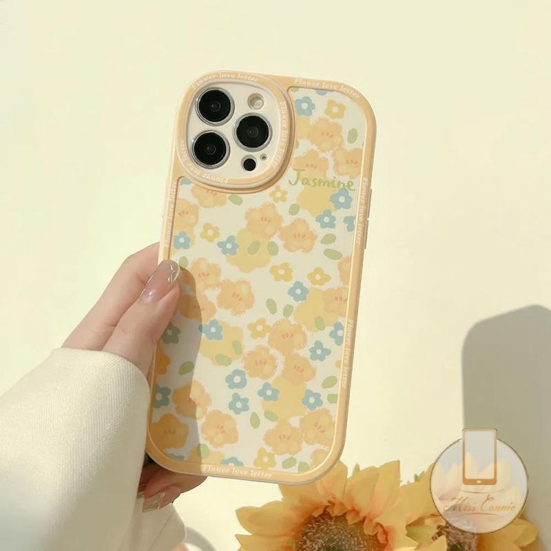 Ốp Điện Thoại TPU Mềm Họa Tiết Hoa Cho IPhone 11 7 8 Plus 12 13 11 14 Pro Max X XR XS Max 6 6s 7Plus 8Plus SE 2020 Plus