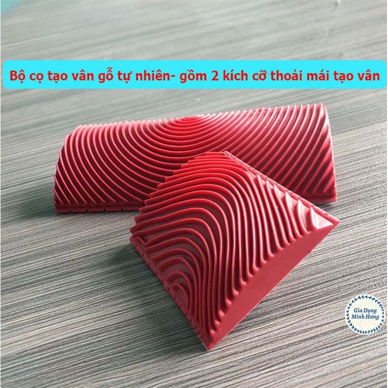Bộ dụng cụ tạo vân gỗ - Cọ lăn sơn tường vẽ vân giả gỗ nhà cửa kiểu mới [TẠO VÂN GỖ]