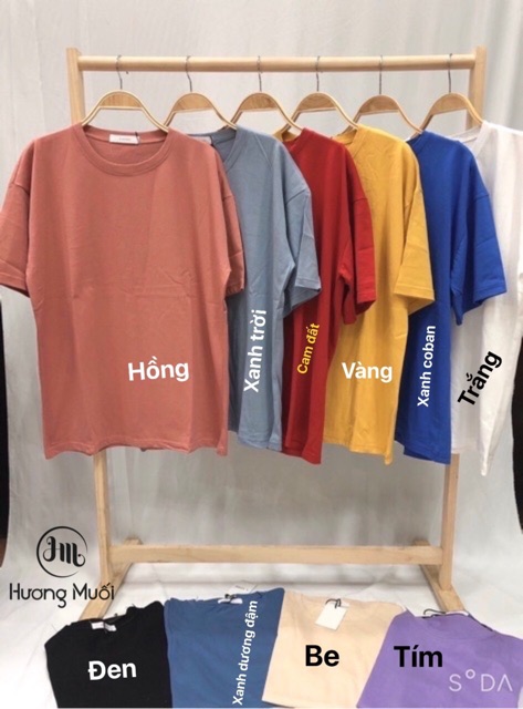 Áo phông trơn unisex - Hàng QC ảnh thật