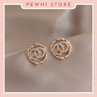 Bông tai nữ nụ tròn cá tính Hàn quốc PEWNI STORE E026