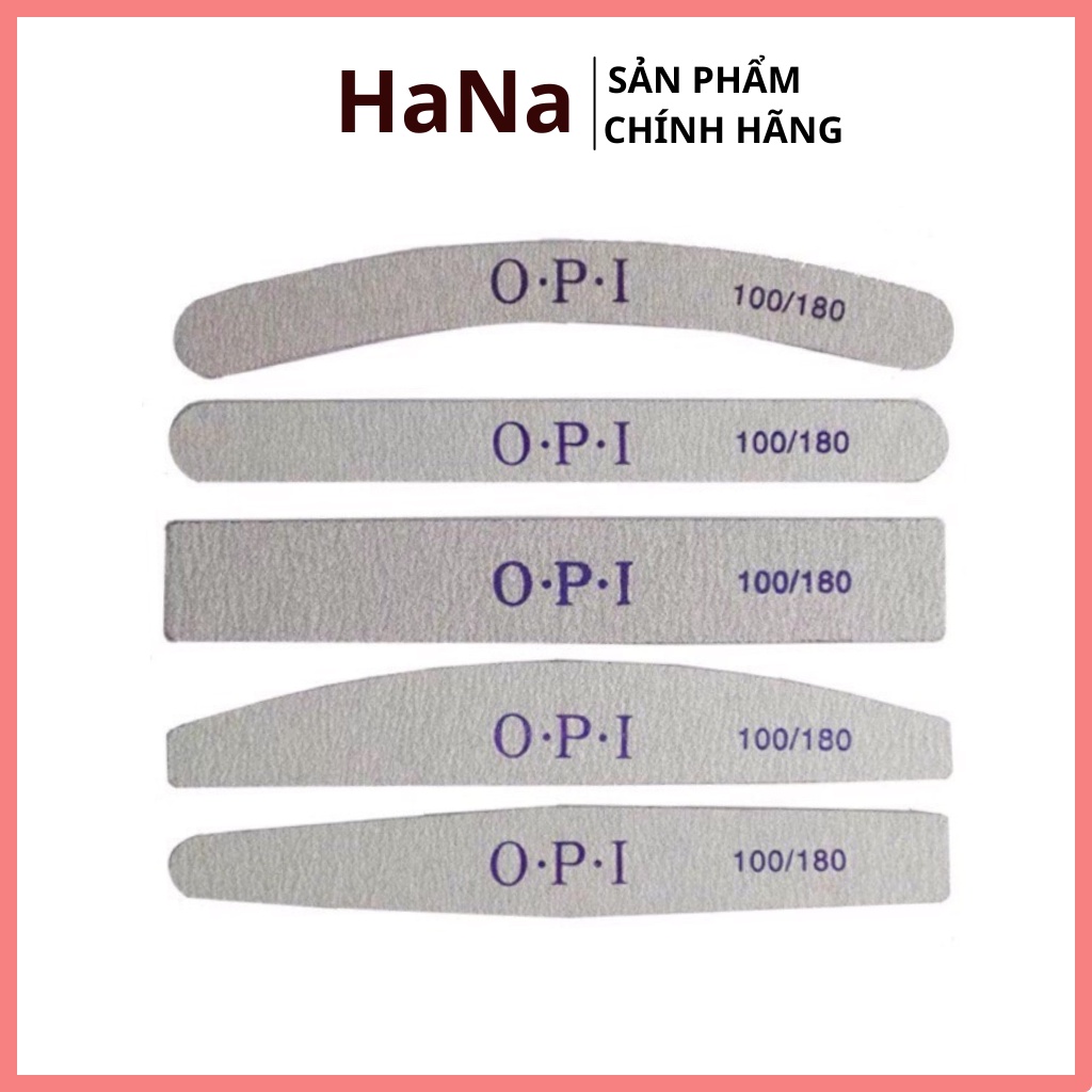 Dũa móng OPI - loại dày đủ 5 hình chuyên dụng cho dân làm móng