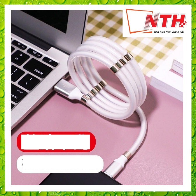 Cáp sạc hít nam châm huỳnh quang chống rối SuperCalla 1M