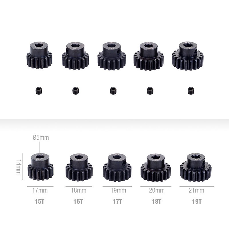 Trục Kim Loại Cứng 5mm Chất Lượng Cao 11 / 12 / 15 / 16 / 17 / 18 / 21 / 22 / 24 / 27 / 30t m1