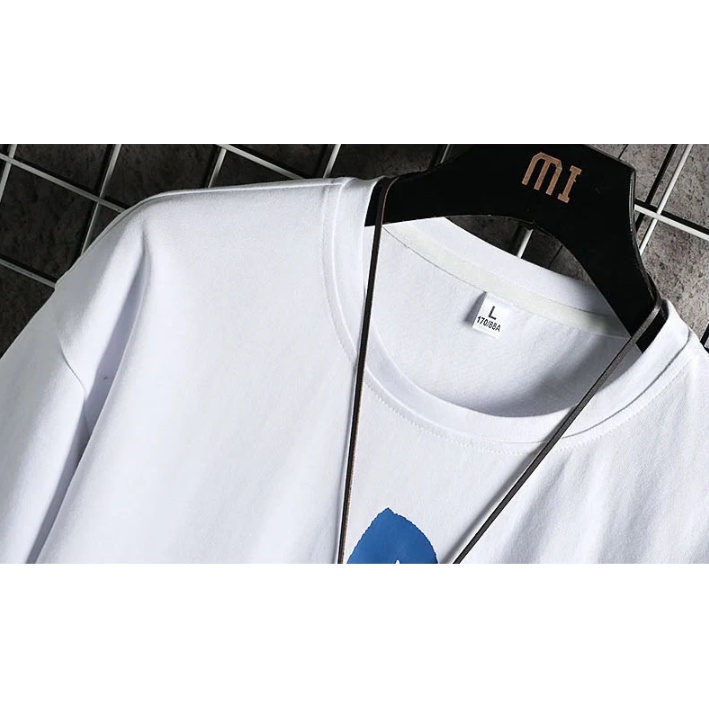 Áo Thun cotton Tay Ngắn Cổ Tròn In Hình Thời Trang Mùa Hè Mới Cho Nam