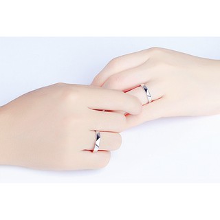 [Freeship] Nhẫn Bạc Sweetee CoupleRing IV R020