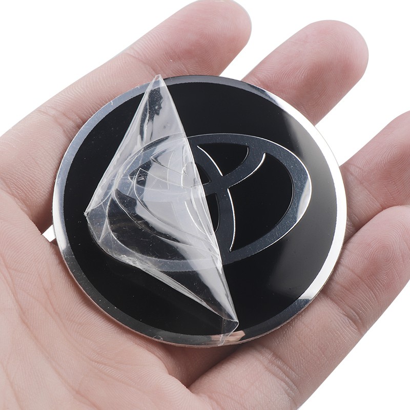 Bộ 4 Miếng Dán Logo Mugen Trang Trí Bánh Xe Hơi Toyota