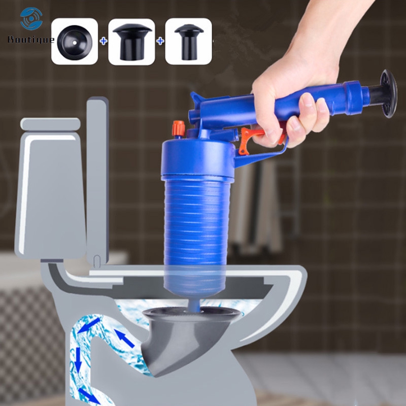 ✿♥▷ High Pressure Air Drain Blaster Pump Plunger Sink Pipe Clog Remover Toilets Bathroom Home Tool