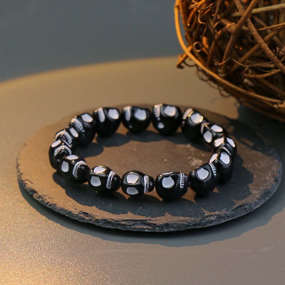 Vòng tay hình đầu lâu phong cách Hàn Quốc thời trang cho nữ