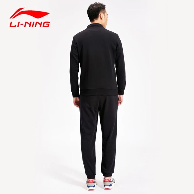 Bộ quần áo thể thao nam Lining bộ nỉ thể thao chất umi chính hãng