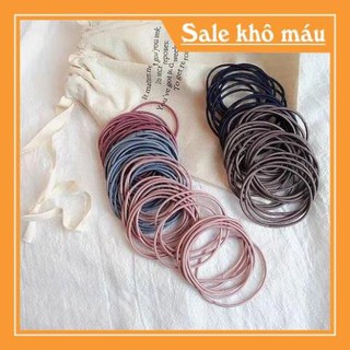 [FREESHIP] [XẢ KHO] Thun cột tóc nhiều màu - loại tốt set 3 dây - [FOLLOW SHOP MUA HÀNG GIÁ 1K]