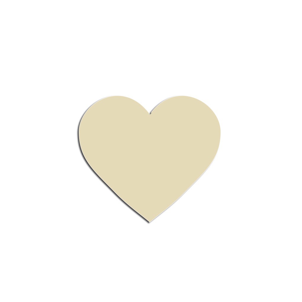 Bộ 50 miếng gỗ hình trái tim 2cm trang trí cho tiệc cưới