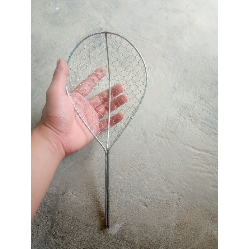 1 vợt inox dạng muỗng, bền nhẹ 14x18 cm