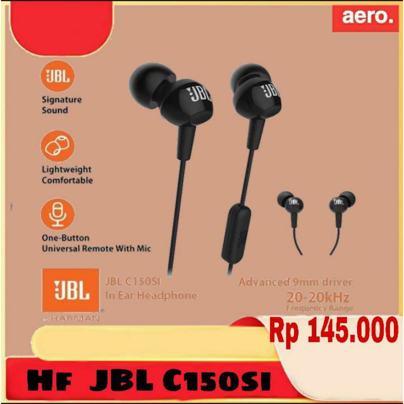 Tai Nghe Nhét Tai Siêu Bass Chất Lượng Cao Jbl C150Si