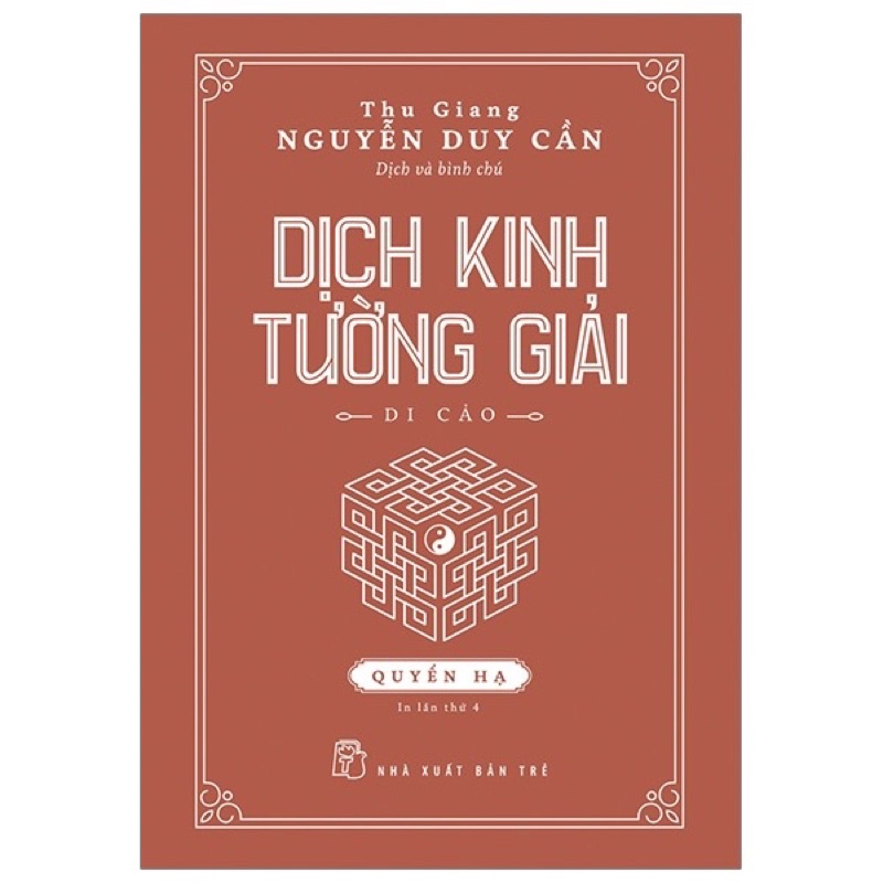 Sách - Dịch Kinh Tường Giải ( Quyển Hạ)