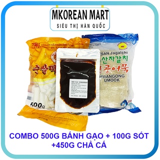 Combo 500g Bánh Gạo Mir + 450g Chả Cá Hàn Quốc + 100g Sốt Tokbokki