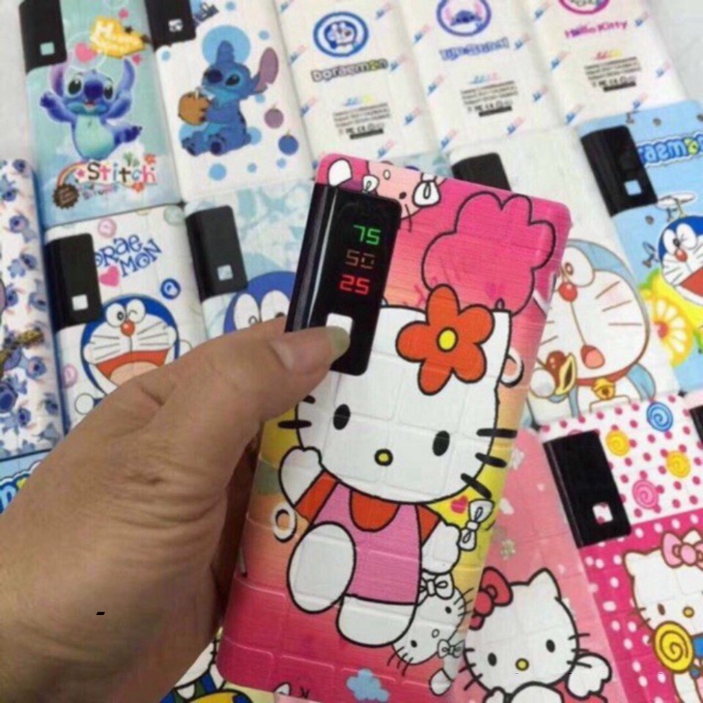 ĐỒ CHƠI HOT BỘ COMBO SẠC DỰ PHÒNG ĐÁNG YÊU HÌNH DOREMON – HELLO KITTY 5s2408 chính hãng