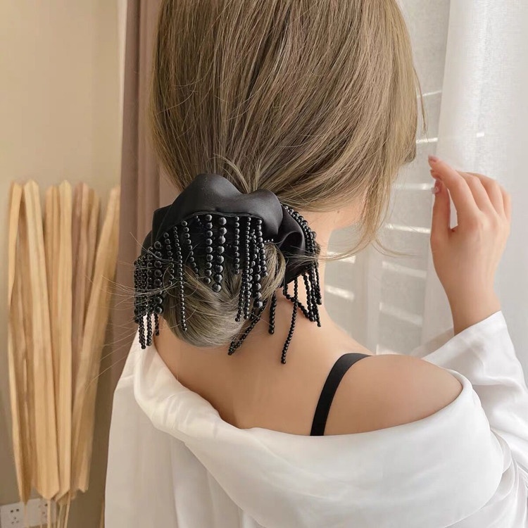 Dây Buộc Tóc Đính Ngọc Trai Đơn Giản Thời Trang Dành Cho Cô Dâu