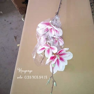 Cành mộc lan cao cấp - hoa lụa
