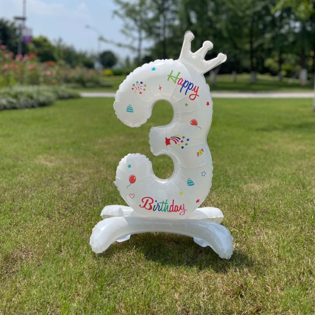 Bong Bóng Hình Vương Miện 32 Inch Dùng Trang Trí Tiệc Sinh Nhật