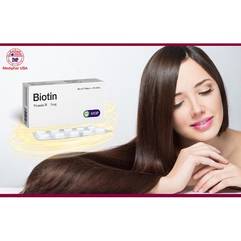 Biotin viên uống chống rụng tóc , giúp da giảm tiết bã nhờn