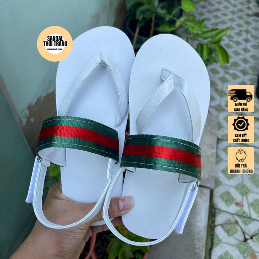 Giày sandal quai chéo chữ V, Sandal nữ đi học đi chơi full size 30-44 nam nữ SANDALTHOITRANG