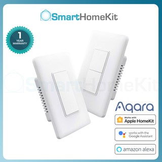 Công tắc thông minh Aqara US chữ nhật Quốc tế - tương thích HomeKit, Google, Alexa (WS-USC01/02 HM2-G01)
