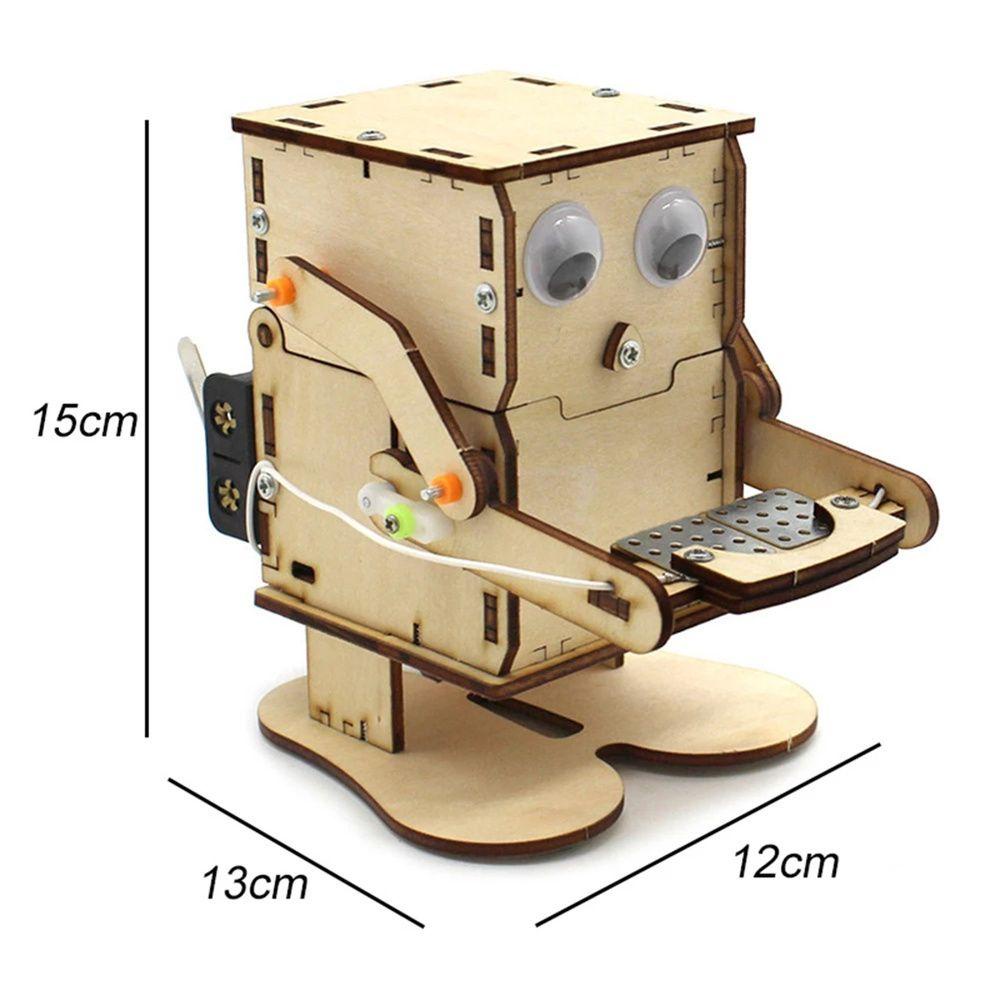 [COD] Robot Ăn Tiền Xu Điện Tử DIY Giáo Dục Khoa Học Cho Bé