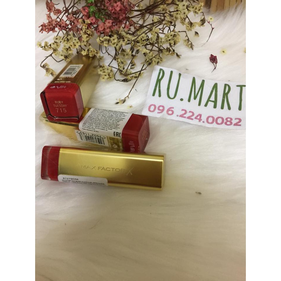Son Max FactorX Màu Elixir 715 Màu đỏ cổ điển