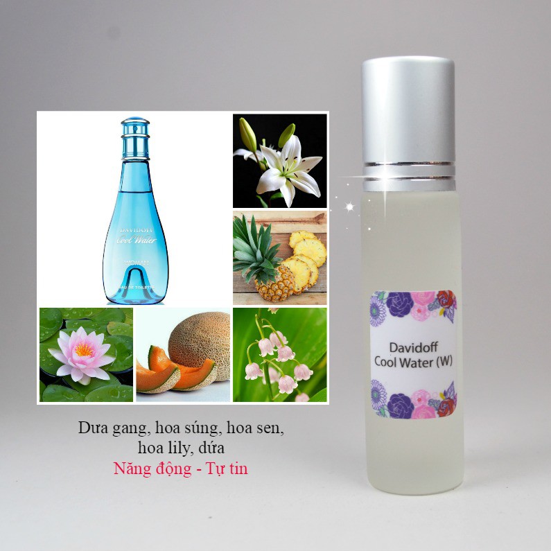 Tinh Dầu Nước Hoa Pháp - Davidoff Cool Water (W)