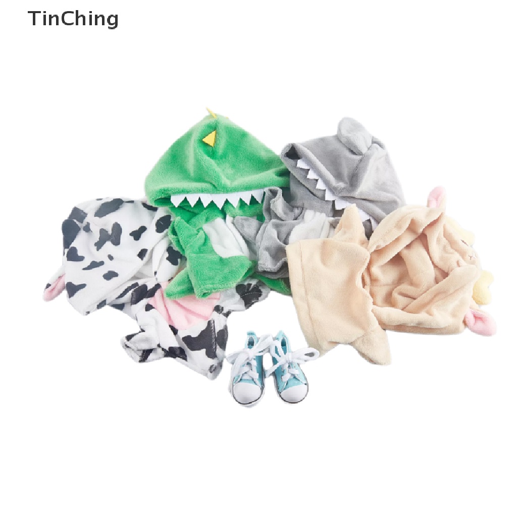 Bộ đồ ngủ búp bê thiết kế khủng long Onesie 20cm