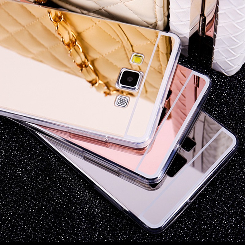 Ốp điện thoại tráng gương dành cho Samsung Galaxy A7 A5 2015 2016 2017
