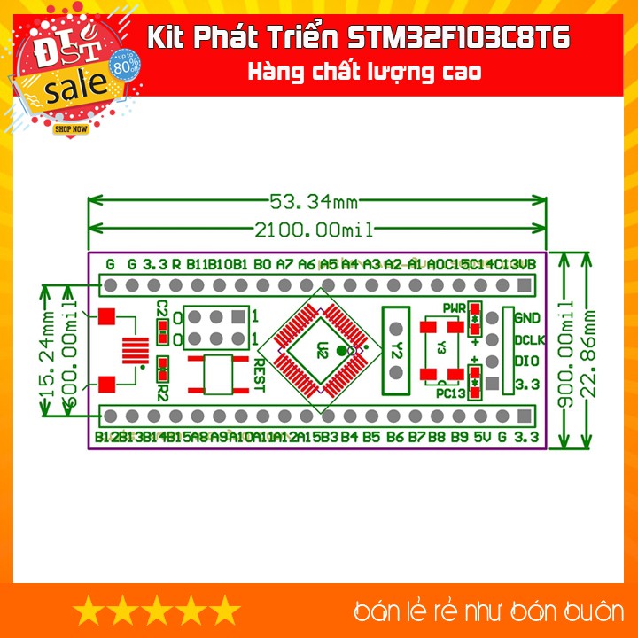 ✅ [RẺ NHẤT VIỆT NAM] ⚡  STM32F103C8T6 Kit Phát Triển