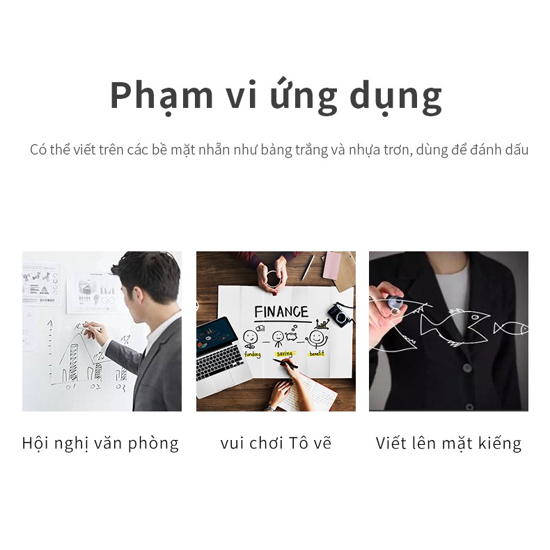 Bút Lông Bảng BAOKE 8 Màu/ Hộp -Có thể thêm mực MP3905