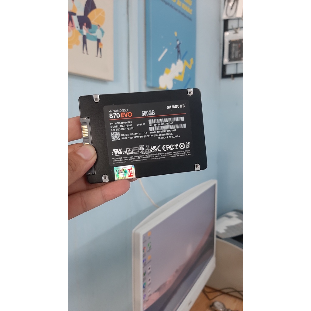 Ổ cứng SSD 500GB 870 Evo Samsung 2.5-Inch SATA III | BigBuy360 - bigbuy360.vn