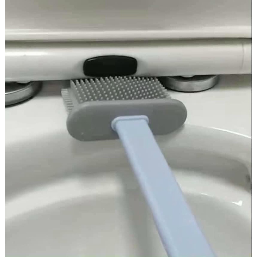 Cọ vệ sinh silicol có cán, hộp đựng sạch sẽ