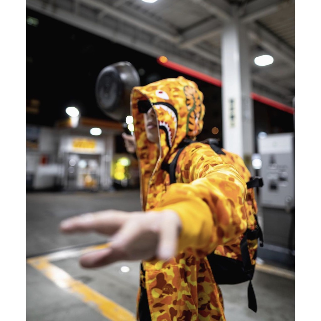 PUBG Bape Áo Khoác Hoodie Tay Dài Khóa Kéo In Họa Tiết Rằn Ri / Cá Mập / Khỉ / Cá Mập / Sa Mạc / Khỉ