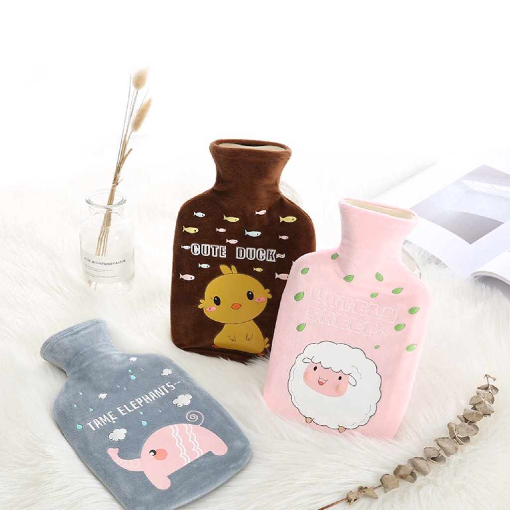 Túi Nước Nóng 1000ml Họa Tiết Hoạt Hình Đáng Yêu